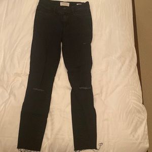 PACSUN navy blue/black stretchy, high waisted skinny jeans